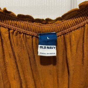 Old navy rust orange size large peasant dress